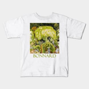 Landscape with Three Figures and Willow by Pierre Bonnard Kids T-Shirt